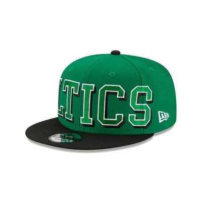 Boston Celtics Gorra | New Era NBA Block Font 9fifty Snapback Cap Mexico - Verdes